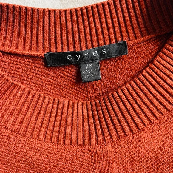 Women's Cyrus‎ Sweater XS Burnt Orange - Picture 4 of 7